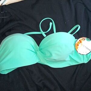 Catalina mint green bathing suit top extra large 16 -18